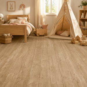 Piso Autoadhesivo de 24x197 Pulgadas, Baldosas para Piso de Garaje, Rollo de Papel Tapiz Gris Impermeable, Adhesivo de Vinilo para Piso de PVC con Aspecto de Madera para Dormitorio - Product Image 6