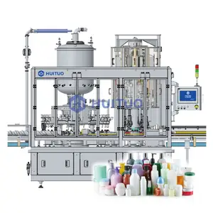 High speed bottling line liquid filling and capping monobloc 2-IN-1 machine