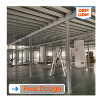 Plateforme modulaire en acier pour l'optimisation de l'espace DJ pour les centres de distribution de détail et les solutions de stockage d'entrepôt