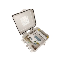 Boîtier de distribution de fibre optique FTTH 16 cœurs, étanche pour extérieur, avec adaptateurs SC APC UPC, boîtier terminal optique