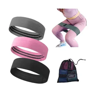 Accessoires de gymnastique à domicile, ensemble de 3 bandes de résistance personnalisées, bande de boucle de squat