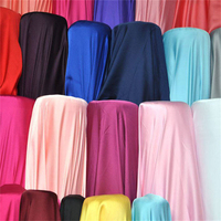 Lots de stock de robes abaya en crêpe couleur personnalisée pour femmes tissus en soie doublure tissu polyester spandex crêpe satin de soie