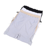 Pantalones de seguridad de encaje para mujer, antideslizantes, finos, talla grande, leggings versión coreana de cintura alta, levantacola, shorts de tres puntos