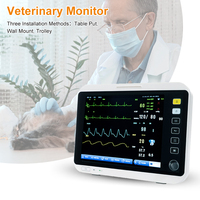 Moniteur vétérinaire multiparamétrique portable rechargeable pour table, mur ou chariot – Équipement de surveillance pour animaux de compagnie et bébés