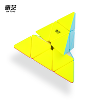 Cube QiYi QiMing S2 sans autocollants, forme triangulaire spéciale, cube de vitesse, jouet cube magique