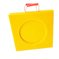 Plaques de support flottantes en plastique durable de 30-50 mm d'épaisseur pour grue, chariot élévateur et utilisation en base d'échafaudage