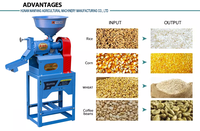 Nouvelle machine à décortiquer le riz à essence 2025 pour usage domestique, mini décortiqueuse de céréales portable pour riz, millet, soja