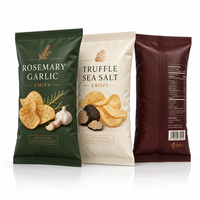 Film d'emballage en rouleau pour sacs de nourriture en plastique laminé thermoscellable personnalisé pour bonbons, chocolat, chips de pommes de terre, en-cas, nourriture soufflée