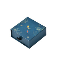 Boîte d'emballage de bijoux de haute qualité, personnalisable, de style tiroir, avec gaufrage UV, style chinois, pour l'affichage de perles bouddhistes, en papier/carton