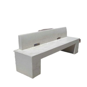 Nuevos Materiales de Construcción de Piedra, Banco de Hormigón GRC, Banco de Piedra Artificial para Exteriores, Muebles de Asientos Cuadrados para Interiores - Product Image 4