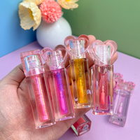 Gloss à lèvres liquide hydratant végétalien effet scintillant, maquillage personnalisé en gros, gloss à lèvres longue tenue changeant de couleur, étiquette privée
