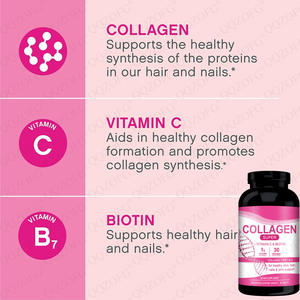 COLÁGENO 90 Cápsulas Tipos 1 y 3 Suplemento para Adultos Peptano Sin GMO Sin Gluten Sin Soya Vitamina C Biotina Apoya el Cabello, la Piel y las Uñas - Product Image 3