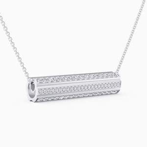 จี้เพชรแท้พร้อมสร้อยคอทองคำ 14K เครื่องประดับชั้นดีสำหรับผู้หญิง สวมใส่ได้ทุกวัน ของขวัญวันครบรอบ จากผู้ผลิต - Product Image 1