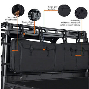 Sac de rangement tactique pour ATV, buggy de plage, utilisation en extérieur, étanche avec poche zippée, sangles en sangle, design unisexe - Product Image 2