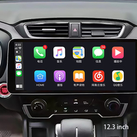 Navigation automobile tout-en-un 12,3 pouces pour Honda CRV / Breeze 2017-2021, compatible avec la vue panoramique à 360° et CarPlay sans fil