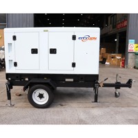 Générateur diesel silencieux sur remorque CITY LION GFS-D44 200 kW avec ATS 480 V/230 V 60 Hz, alternateur 100 % cuivre