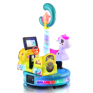 Manège à bascule commercial pour enfants en fibre de verre, à monnayeur, pour centres commerciaux et parcs d'attractions extérieurs - Product Image 5
