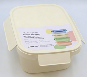 Contenedor de Alimentos de Plástico PP Hokkaido con Tapa a Presión, 500ml/2750ml/4600ml, Lonchera, Accesorios de Cocina de Calidad - Product Image 5