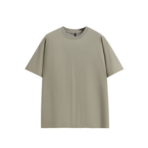 Surdimensionné 250GSM épais coton polyester solide séchage rapide unisexe Logo personnalisé plaine blanc T-Shirt décontracté hommes de haute qualité - Product Image 3