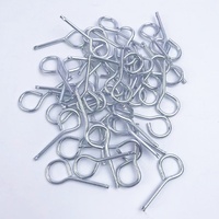Accessoires pour extincteur à poudre sèche : Tête, broche en fer, bouchon en fer perforé, broche de sécurité pour valve, bouchon en fil de fer, argenté