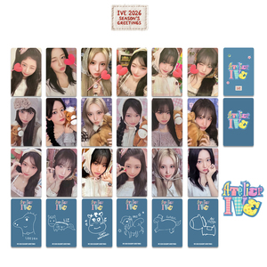 Set de 6 Fototarjetas Brillantes KPOP IVE 2026 Season's Greetings, <span class=keywords><strong>Wonyoung</strong></span>, Liz, Rei, Versión WM, Lindas Tarjetas Lomo de Selfies, Regalos de Cumpleaños para Fans - Product Image 1