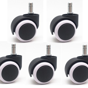 Furniture Caster 2 Inch Stem Mount PVC <b>Wheel</b> Plain Bearing Multi Purpose Chair Display Rack <b>Wheel</b> - Product Image 2