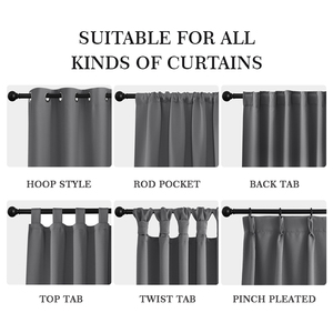 Aroddy trắng đen tùy chỉnh rèm cửa cho Windows 54 "L * 46" W rideaux rắn cách nhiệt màn rèm cửa - Product Image 5