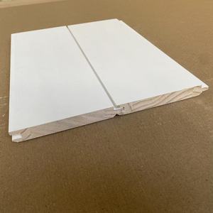 Decorative Modern Vietnam White Primed FJ Pine Wood Wall Panel Tongue and Groove Wood T&G for <b>Ceiling</b> - Product Image 1