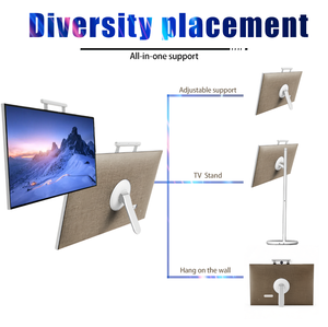 Televisor Portátil de 27 Pulgadas FHD <span class=keywords><strong>Smart</strong></span> <span class=keywords><strong>TV</strong></span> <span class=keywords><strong>con</strong></span> Batería de 5000 mAh, Cámara Frontal de 13 MP, Pantalla Táctil Mate <span class=keywords><strong>con</strong></span> Asa, Compatible <span class=keywords><strong>con</strong></span> Soporte de Suelo - Product Image 3