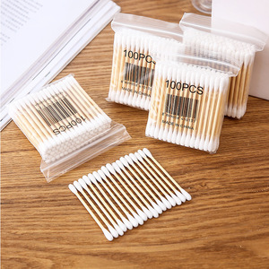 30 Cotons-tiges pour le <span class=keywords><strong>nettoyage</strong></span> quotidien des oreilles et la beauté, bâtonnets en coton de bouleau pour la maison - Product Image 5