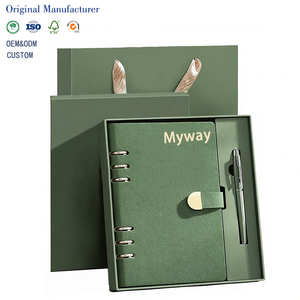 Set de Regalo de Cuaderno Personalizable Myway 2026, A5, Hojas Sueltas, con Cubierta de Cuero, para Regalos Promocionales y Empresariales - Product Image 1