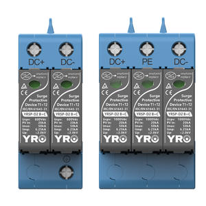 Yirui <b>Surge</b> <b>Protective</b> Device YRSP-D2 B+C 600Vdc 1000Vdc DC PV System Lightning Protection SPD Guide Rail Installation - Product Image 1