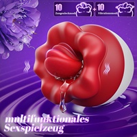 3 IN1 Mund förmige Zunge lecken Vibrator Weibliche Kitzler Sauger Mund nippel Klitoris Stimulator Mastur bator Sexspielzeug für Frauen