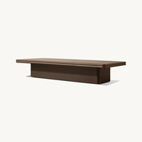 Ensemble de canapés de patio de luxe avec coussins en aluminium sectionnels mobilier de jardin extérieur canapé de jardin moderne et table à café/thé