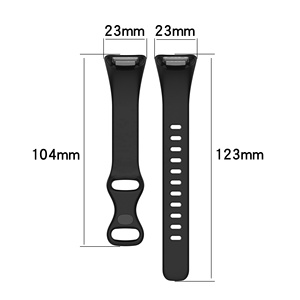Eraysun Bracelet de montre unique de <span class=keywords><strong>luxe</strong></span> pour <span class=keywords><strong>Fitbit</strong></span> Charge 5 Smartwatch pour Charge 5 Sport Poignet Classique Bracelets de montre respirants - Product Image 2