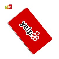 Mode Google A mazon Facebook Yelp Tap PVC LOGO imprimé double face usine personnalisée NFC 213/215/216 1K RFID carte de visite