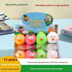 Jouet Squishy Mangoustan Pêche Créatif Anti-Stress à Presser pour Garçons Filles Bureau Enfants Adultes - Product Image 6