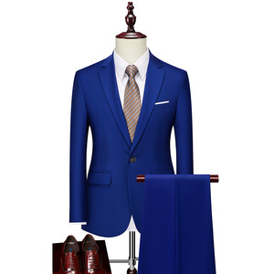 IStapromo Gifts – Nouvel ensemble décontracté pour homme, style britannique, veste de costume unie, ensemble deux pièces tendance pour jeunes hommes - Product Image 4