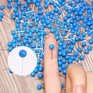 Push Pins The 4*15mm Plastic Round Ball Head Map Pins Map Tacks Push Pins With 200pcs Per Plastic Box
