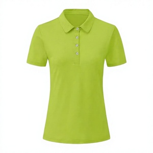 Camiseta de Verano para Mujer, Unisex, Informal, con Cuello en V, Manga Corta, Versátil, Sencilla, con Botones - Product Image 1