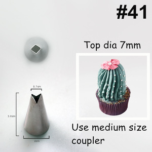 304 Stainless Steel Piping Tips Set 6 Pieces Reusable Flower Shape For Cake Decorating Butter Piping - Product Image 5