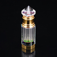 Petite bouteille vide rechargeable de 3 ml, cadeau pour femmes, flacon de parfum en cristal pour la décoration de la maison et de la salle de bain