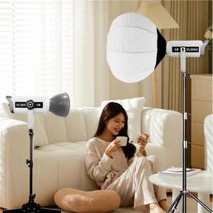 Luce LED Portatile Bicolore in Metallo per Fotografi Professionisti <span class=keywords><strong>con</strong></span> Alto CRI Lampada per Registrazione <span class=keywords><strong>Video</strong></span> 300W - Product Image 5