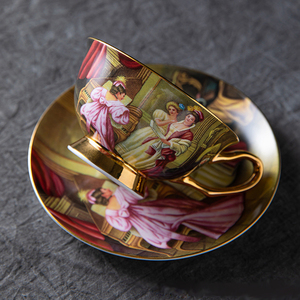 Wholesale European Style Ceramic <strong>Tea</strong> Wedding <strong>Tea</strong> <strong>Cup</strong> <strong>Cup</strong> Luxury <strong>Turkish</strong> Coffee <strong>Cups</strong> and Saucer - Product Image 1