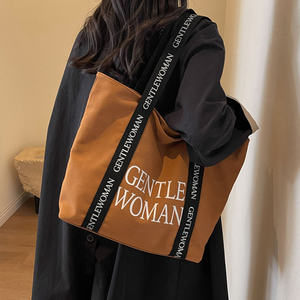 Sacs fourre-tout en toile personnalisés de <span class=keywords><strong>haute</strong></span> qualité, matériaux en toile, sacs de luxe pour femmes/étudiants/collégiens - Product Image 2
