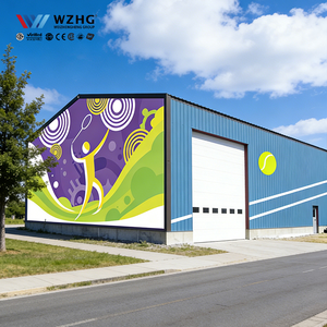 Edificios Deportivos Modernos de Acero Galvanizado PEB Aislados, Vida Útil de 50 Años, Resistencia al Viento de 200 km/h, para Escuelas y Talleres - Product Image 1