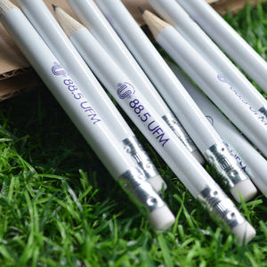Aksesoris Golf harga pabrik kustom pensil Golf Hb 3.5 inci dengan Logo dan penghapus pensil pendek Mini - Product Image 4