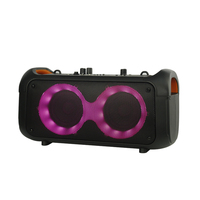 Altavoz Activo Bluetooth de 4'' con Luces LED, Sonido Envolvente y Bajos Potentes para Cine en Casa