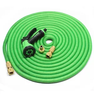 Factory Sales Newest Double-color 50 ft 75 ft 100 ft Strength 3750 d Expandable Magic Garden Water Hose With 3 / 4 