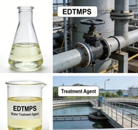 Inhibiteur de corrosion et de tartre organophosphonate EDTMPS de qualité industrielle en gros, 30 %, pour traitement de l'eau, CAS 1429-50-1, pour la réfrigération
